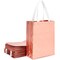 Reusable Grocery Tote Bag - Bulk Gold Shopping Bags - Foldable Utility Carrier for Storage - Party Supplies & Favor Gifts - Large, Rose Gold - Pack of 20